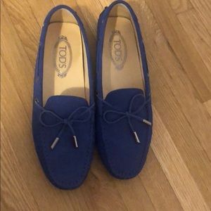 TOD’s Navy blue loafers women’s size 40. Worn once